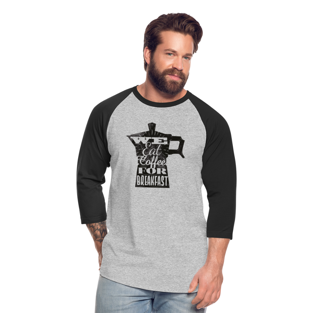 Baseball T-Shirt - heather gray/black