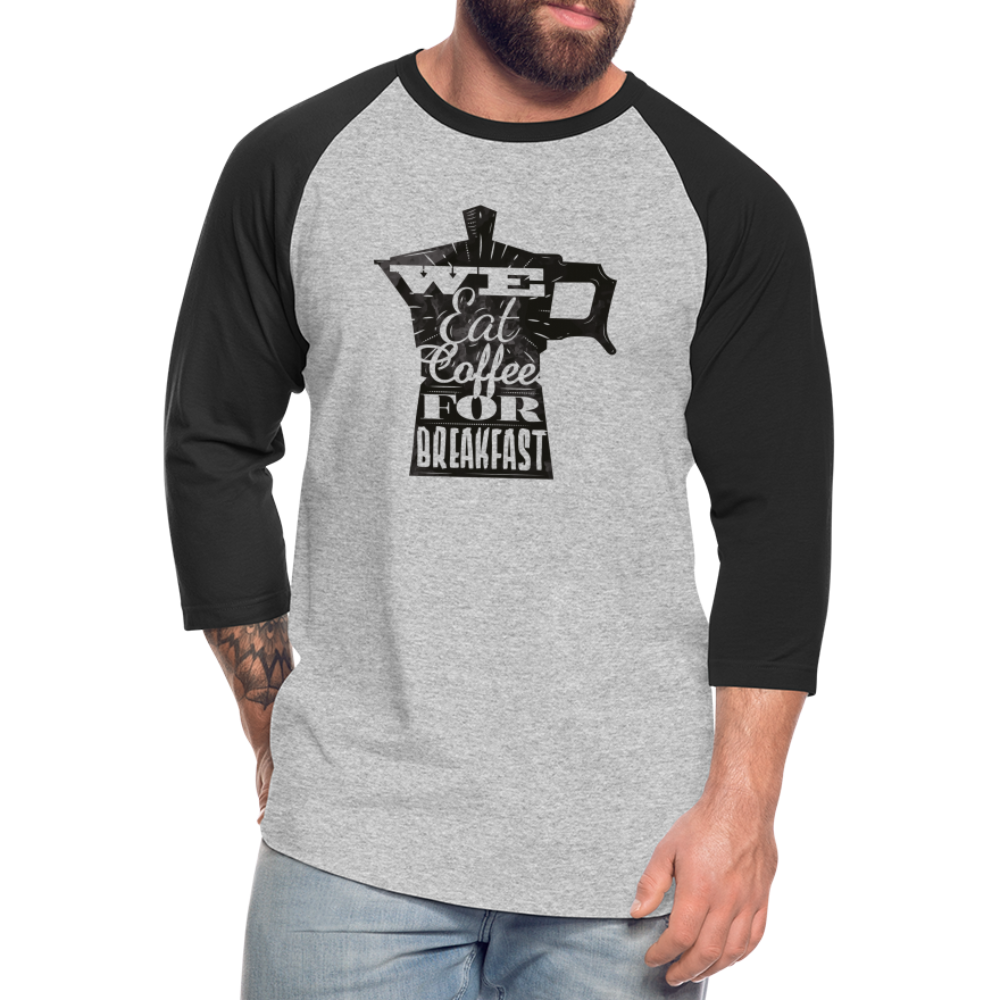 Baseball T-Shirt - heather gray/black
