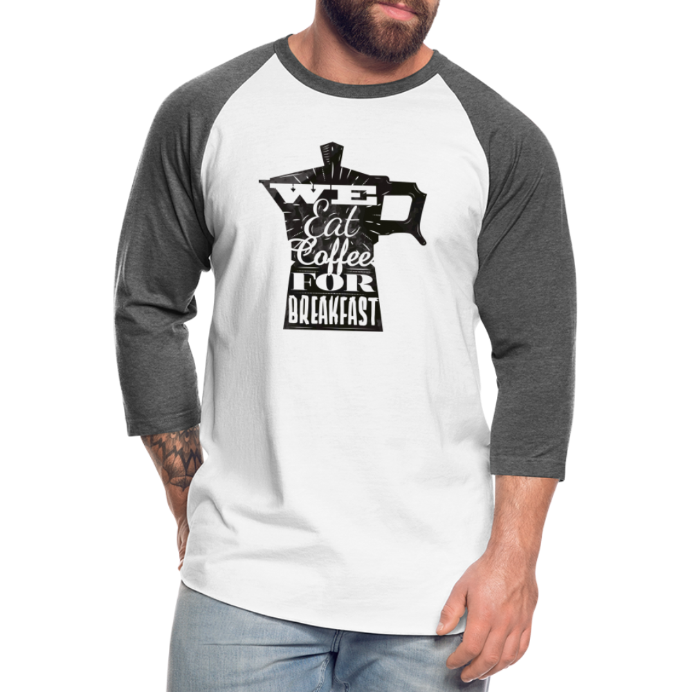 Baseball T-Shirt - white/charcoal