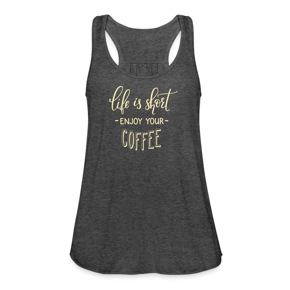 Women's Flowy Tank Top by Bella - deep heather