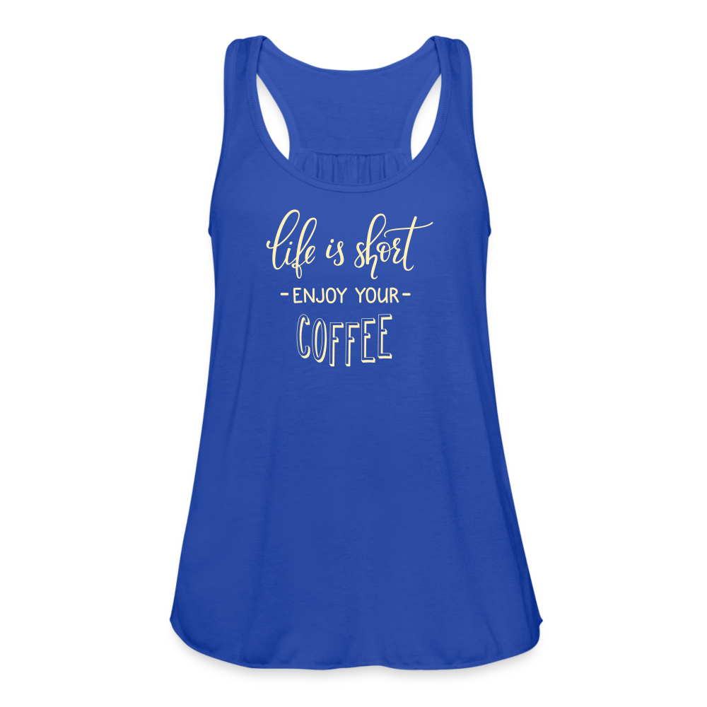 Women's Flowy Tank Top by Bella - royal blue