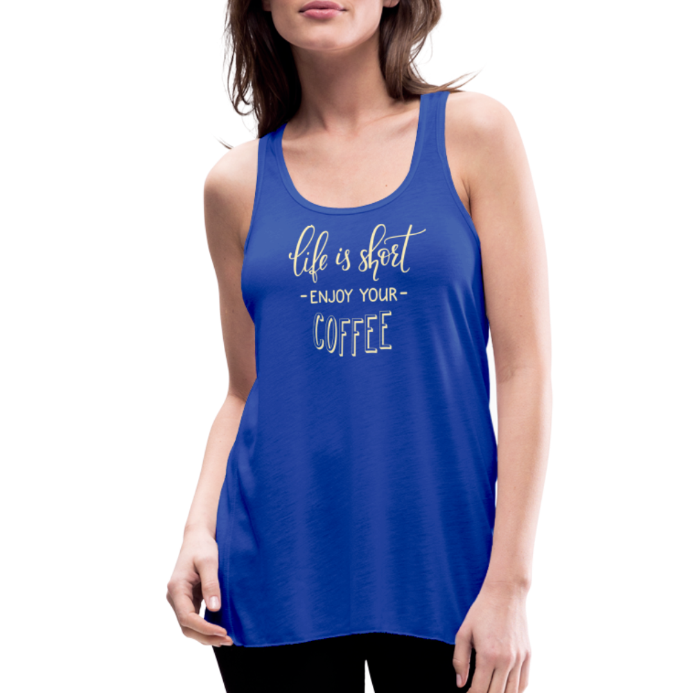 Women's Flowy Tank Top by Bella - royal blue
