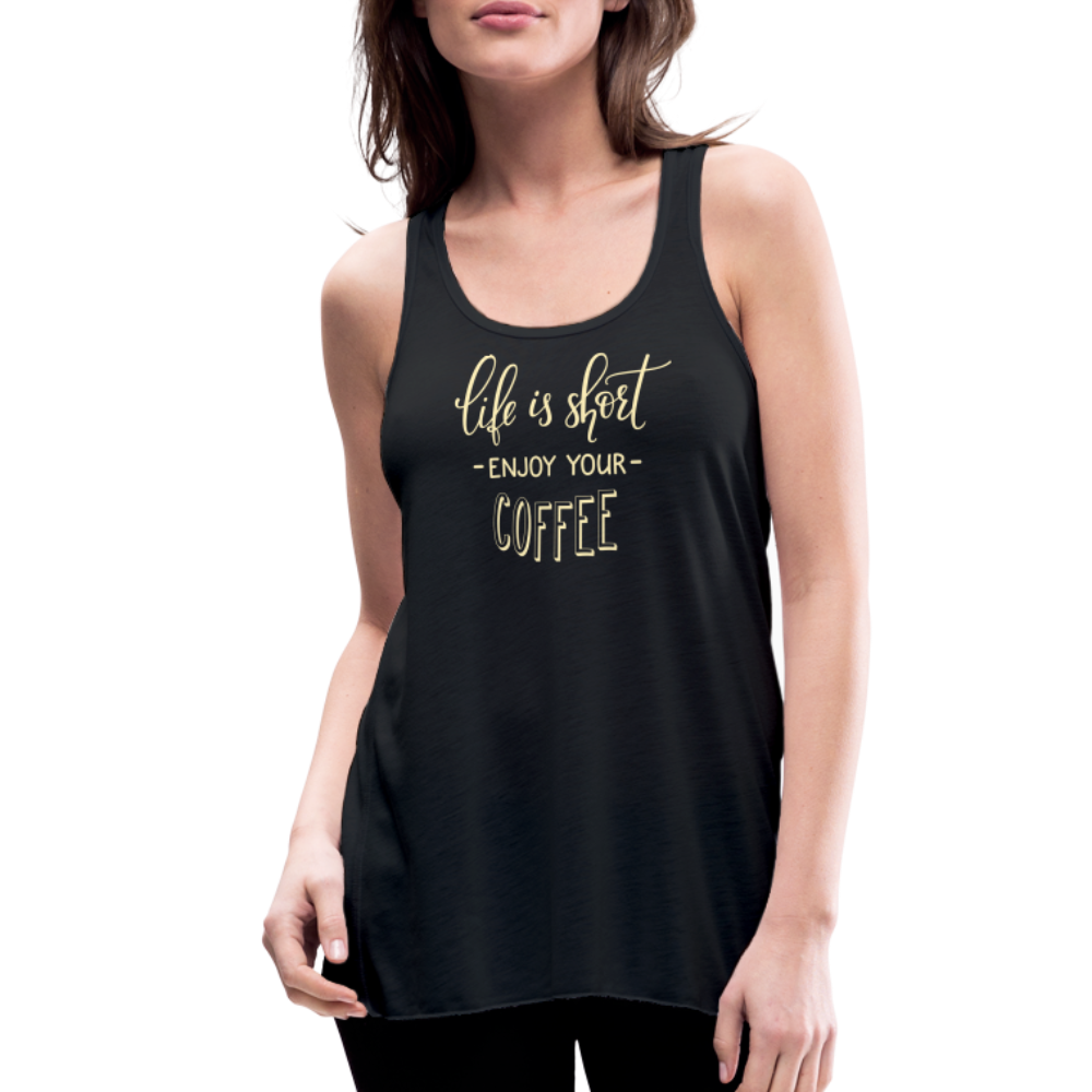 Women's Flowy Tank Top by Bella - black
