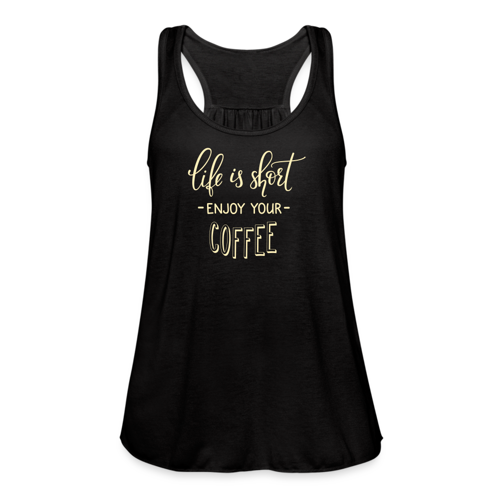Women's Flowy Tank Top by Bella - black