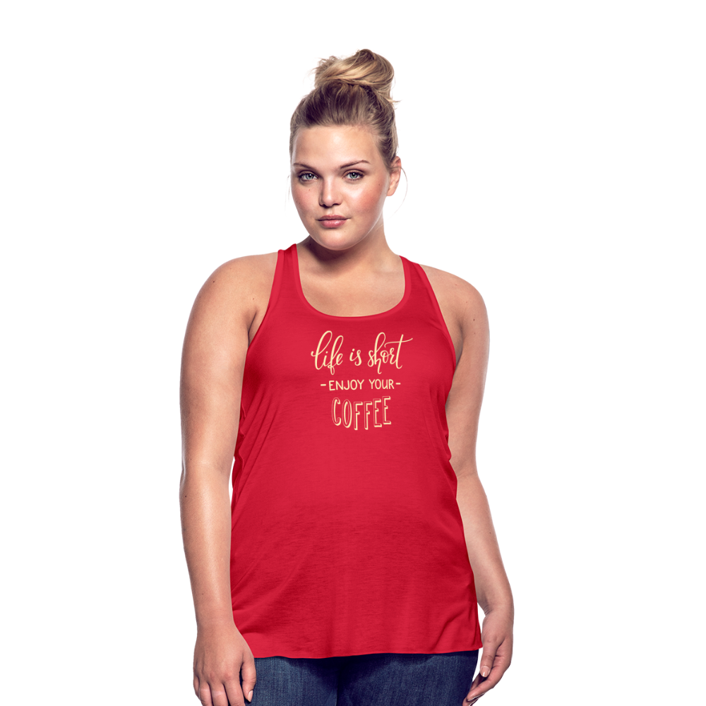 Women's Flowy Tank Top by Bella - red