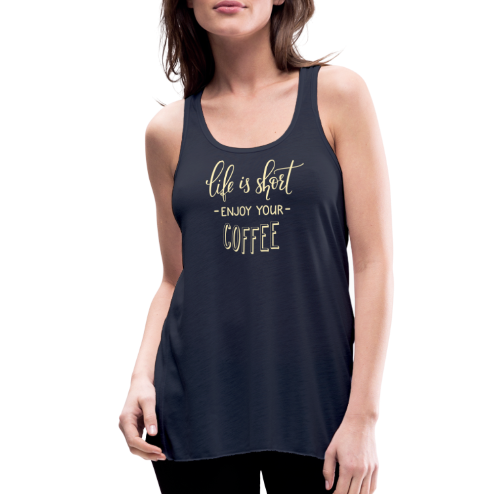 Women's Flowy Tank Top by Bella - navy