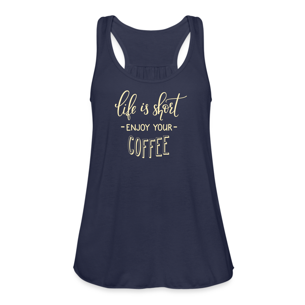 Women's Flowy Tank Top by Bella - navy