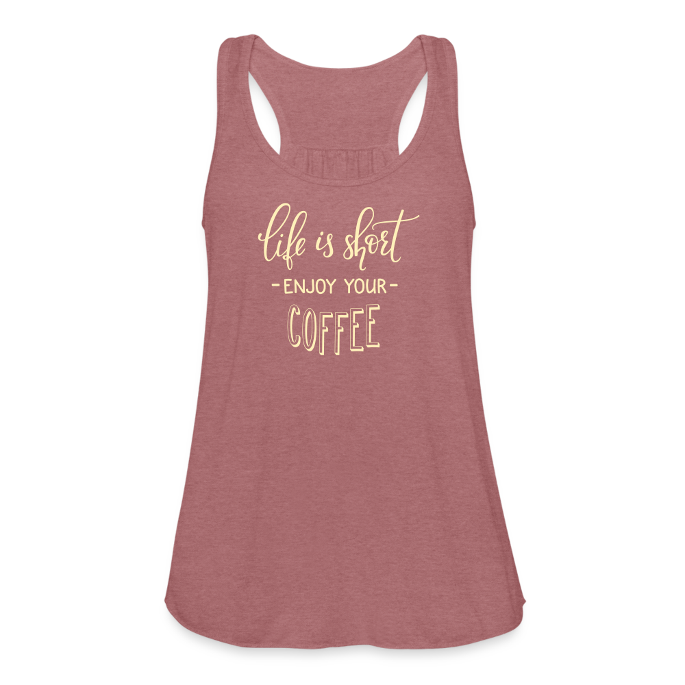 Women's Flowy Tank Top by Bella - mauve