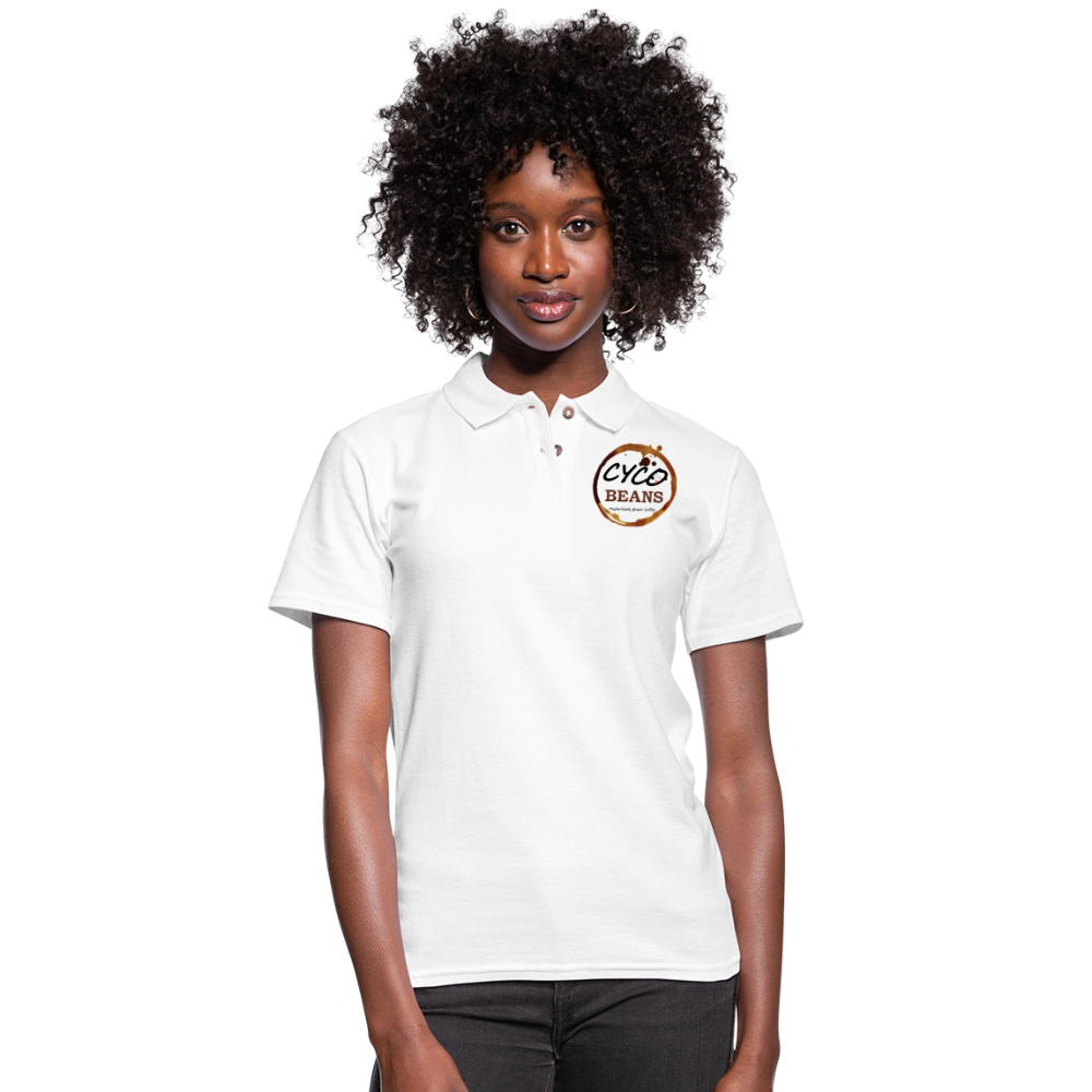 Women's Pique Polo Shirt - white