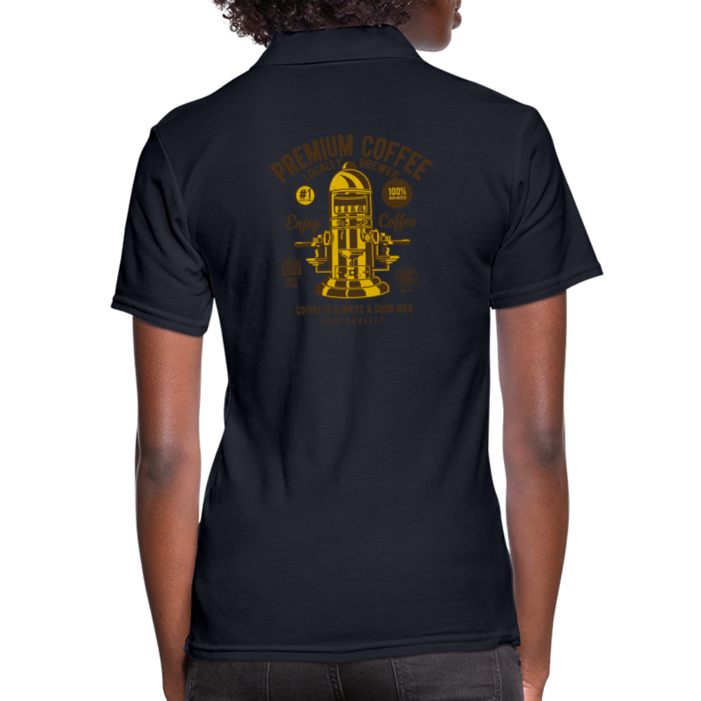 Women's Pique Polo Shirt - midnight navy