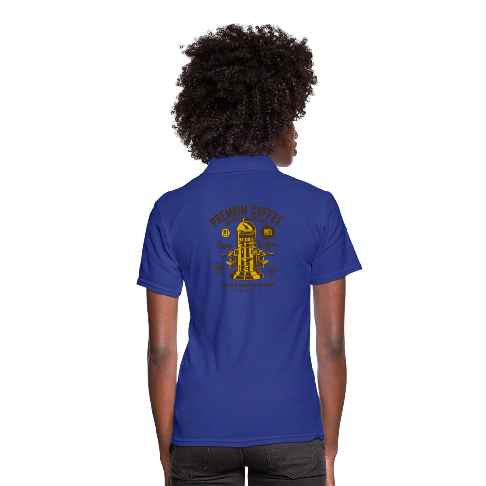 Women's Pique Polo Shirt - royal blue
