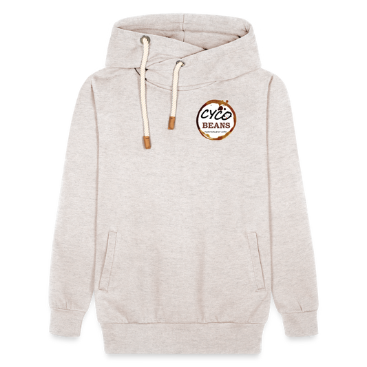 Shawl Collar Hoodie - heather oatmeal