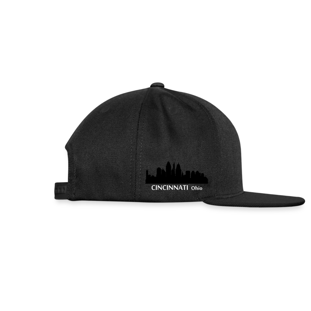 Snapback Baseball Cap - black