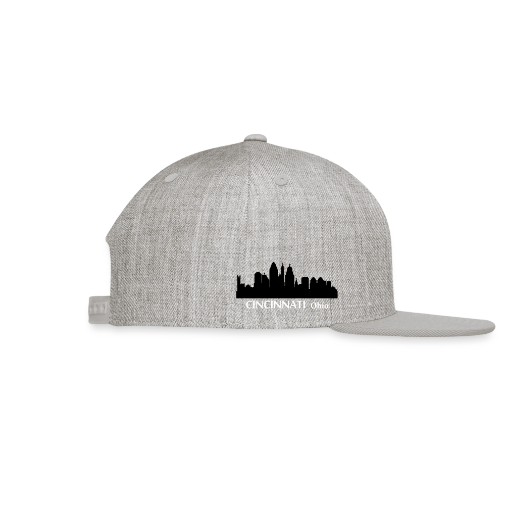 Snapback Baseball Cap - heather gray