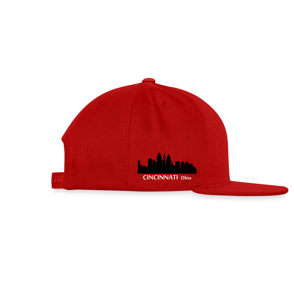 Snapback Baseball Cap - red