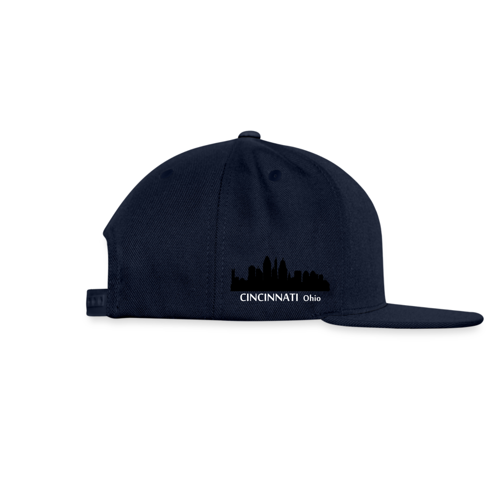 Snapback Baseball Cap - navy