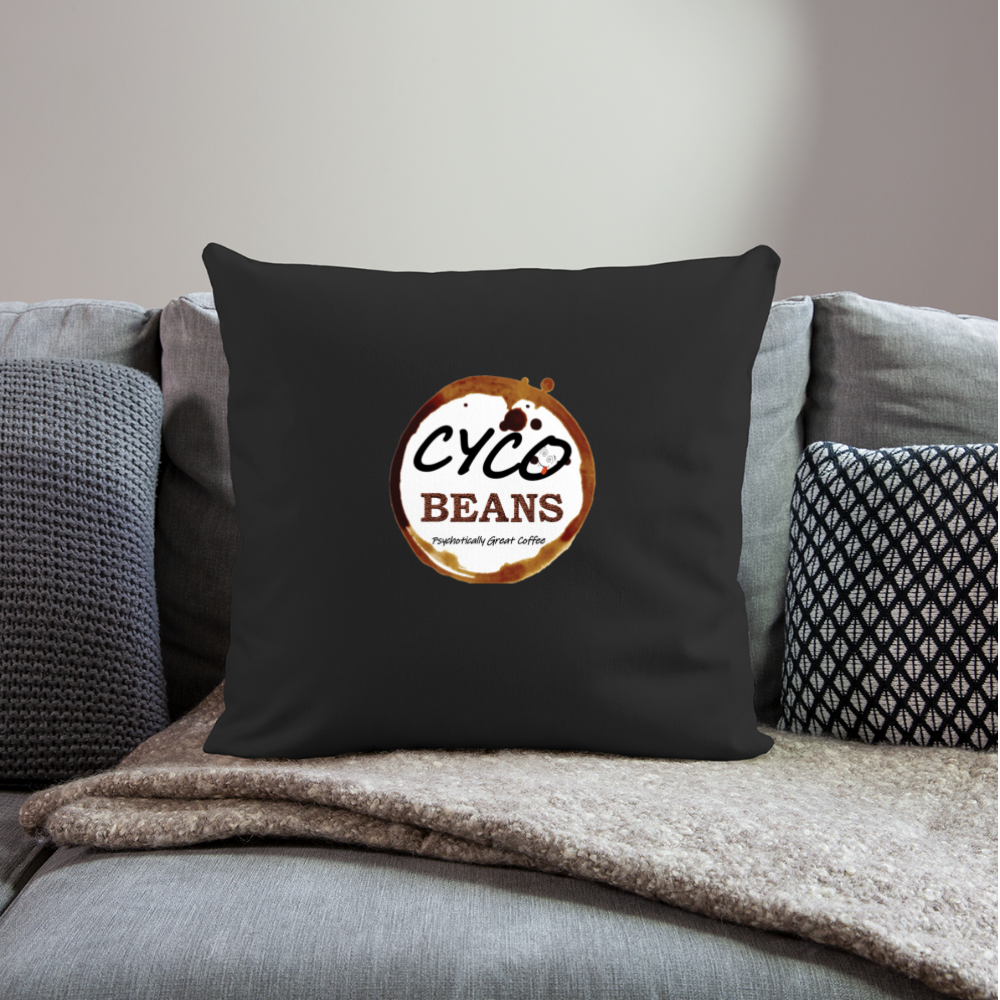 Throw Pillow Cover 18” x 18” - black