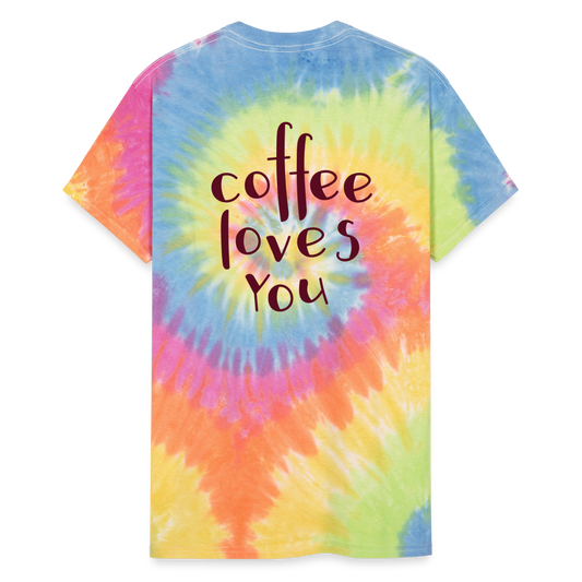 Unisex Tie Dye T-Shirt - rainbow