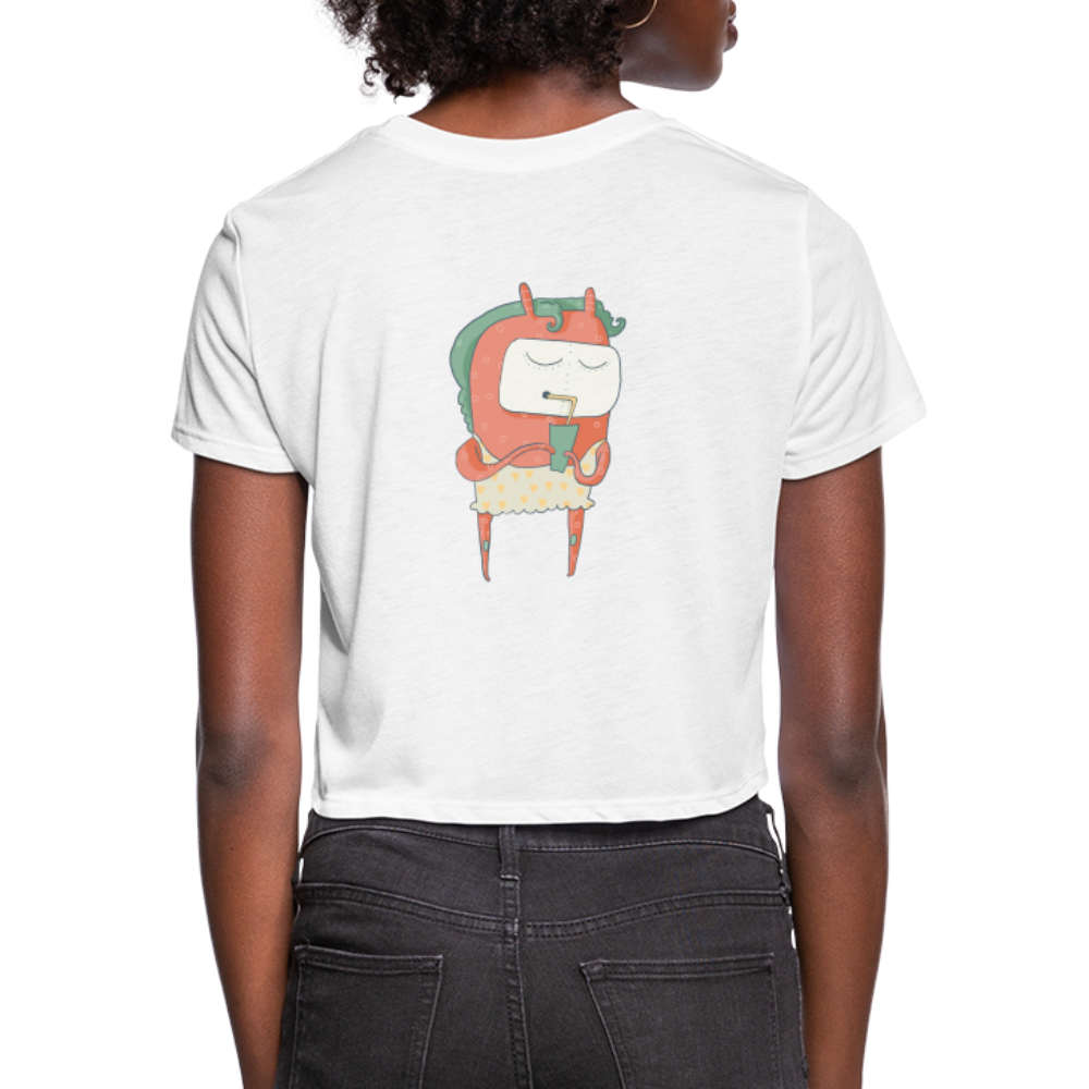 Women's Cropped T-Shirt - white