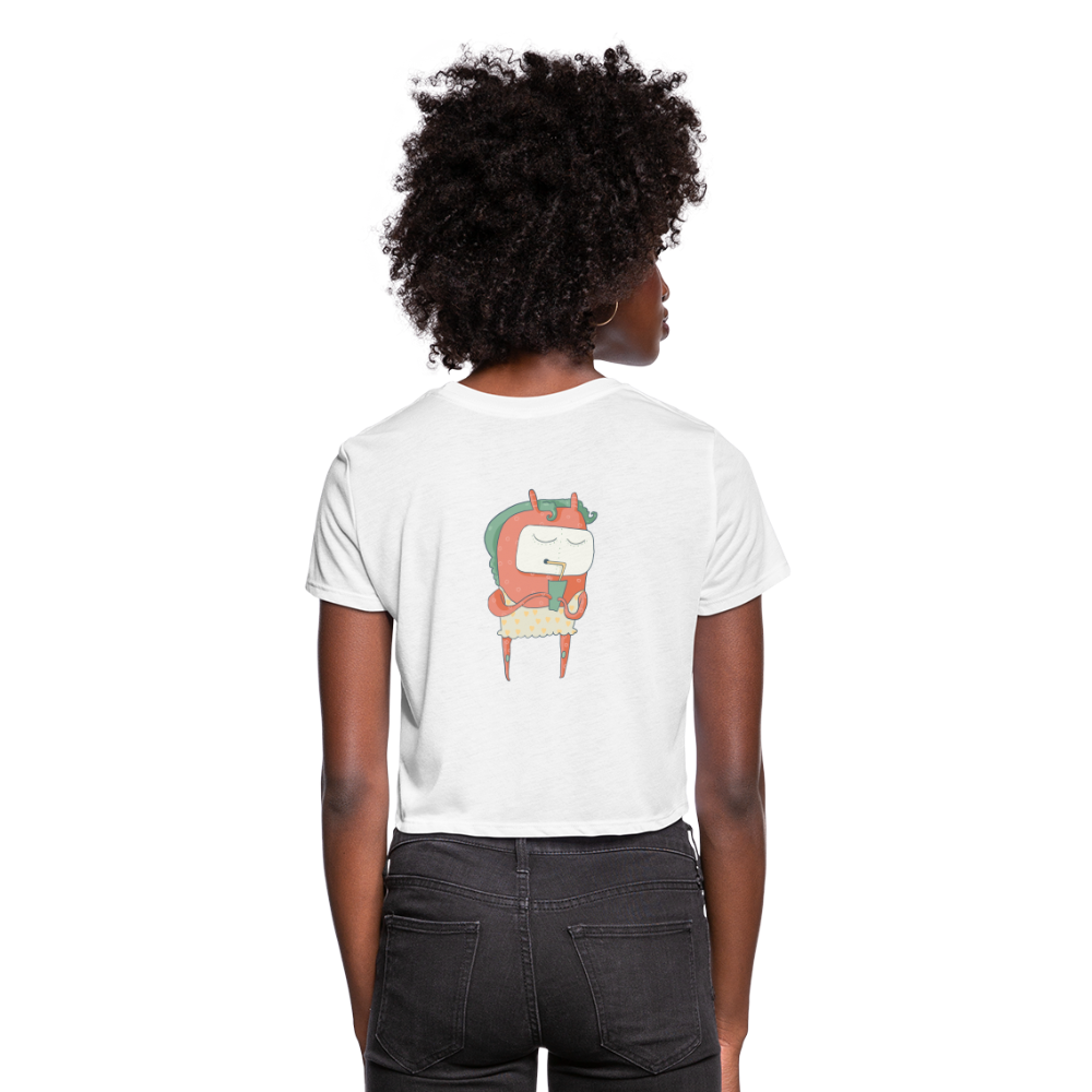Women's Cropped T-Shirt - white