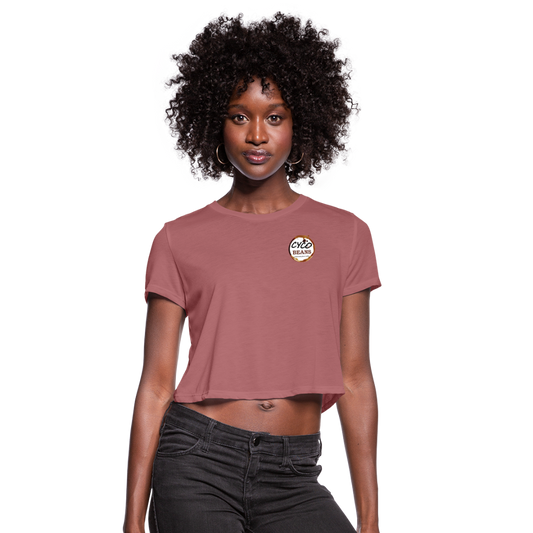 Women's Cropped T-Shirt - mauve