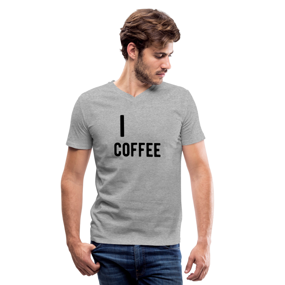 Men's V-Neck T-Shirt - heather gray
