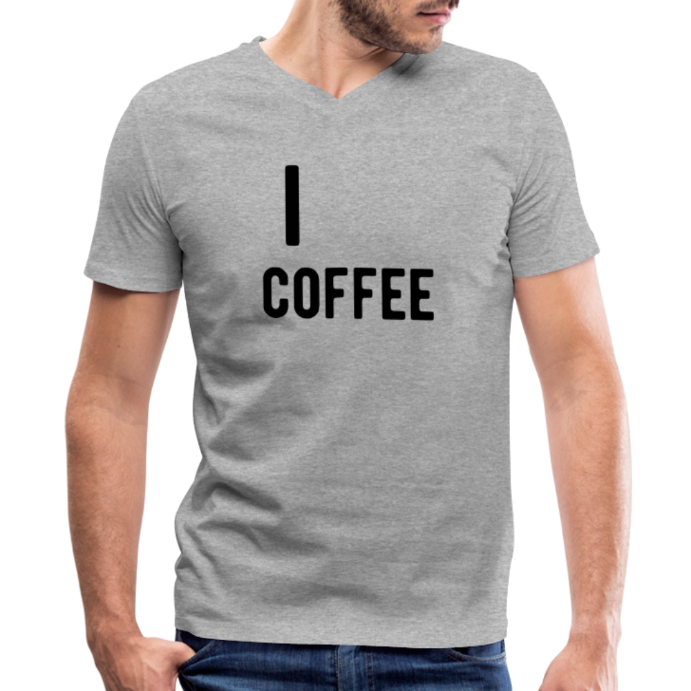 Men's V-Neck T-Shirt - heather gray