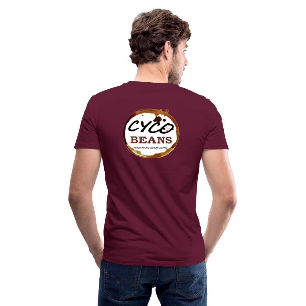 Men's V-Neck T-Shirt - maroon