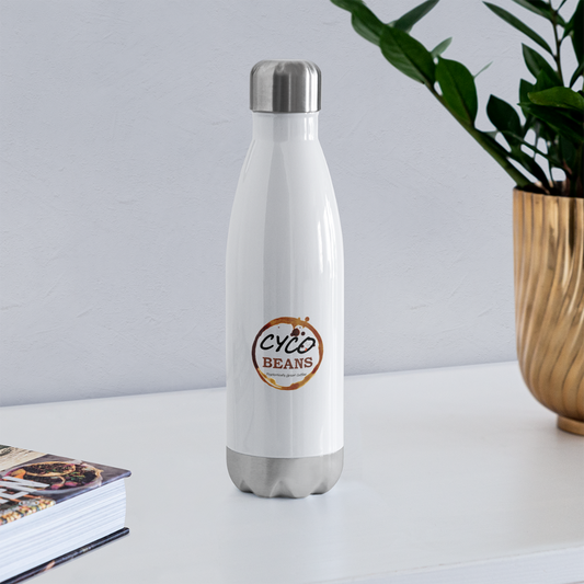 Insulated Stainless Steel Water Bottle - white