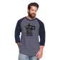 Baseball T-Shirt - heather blue/navy