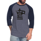 Baseball T-Shirt - heather blue/navy