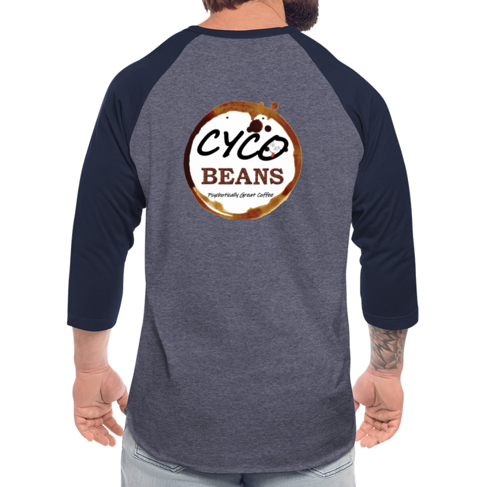 Baseball T-Shirt - heather blue/navy