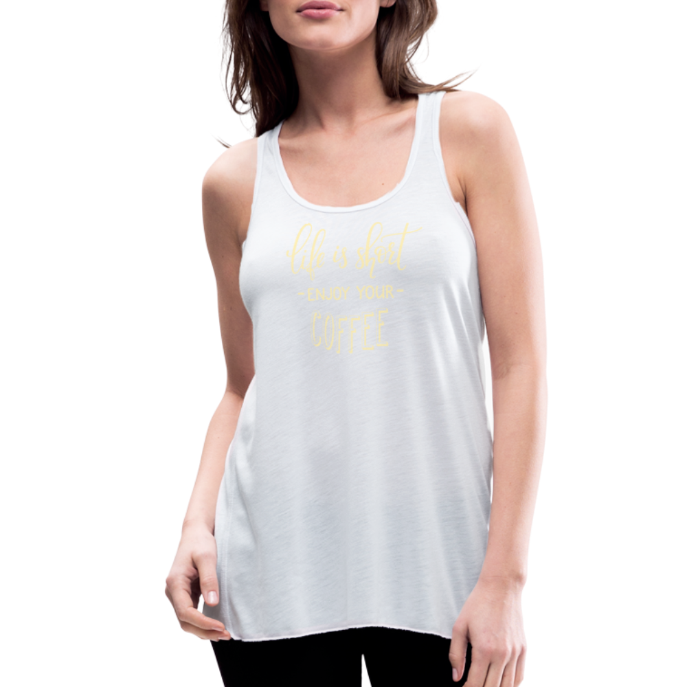 Women's Flowy Tank Top by Bella - white