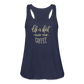 Women's Flowy Tank Top by Bella - navy