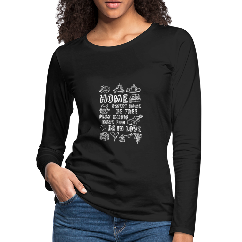 Women's Premium Long Sleeve T-Shirt - black