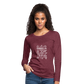 Women's Premium Long Sleeve T-Shirt - heather burgundy