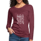 Women's Premium Long Sleeve T-Shirt - heather burgundy