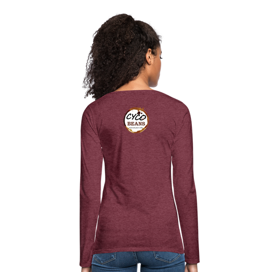 Women's Premium Long Sleeve T-Shirt - heather burgundy