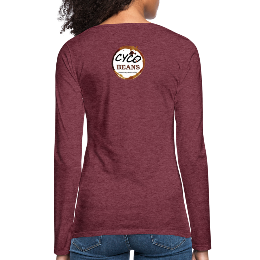 Women's Premium Long Sleeve T-Shirt - heather burgundy