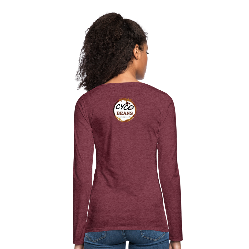 Women's Premium Long Sleeve T-Shirt - heather burgundy