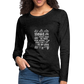 Women's Premium Long Sleeve T-Shirt - charcoal grey