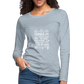 Women's Premium Long Sleeve T-Shirt - heather ice blue