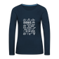 Women's Premium Long Sleeve T-Shirt - deep navy