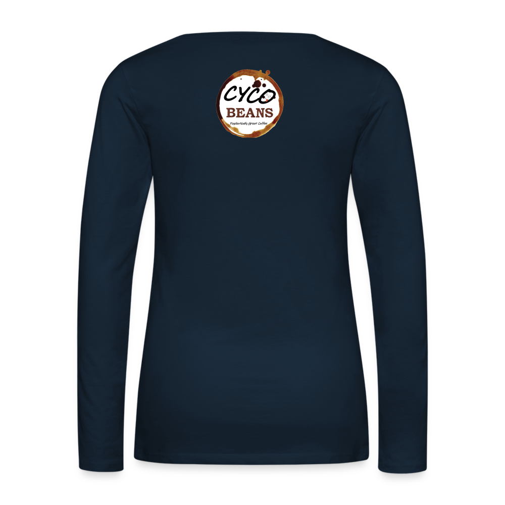 Women's Premium Long Sleeve T-Shirt - deep navy