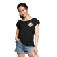 Women's Roll Cuff T-Shirt - black