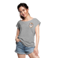 Women's Roll Cuff T-Shirt - heather gray