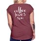 Women's Roll Cuff T-Shirt - heather burgundy