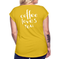 Women's Roll Cuff T-Shirt - mustard yellow