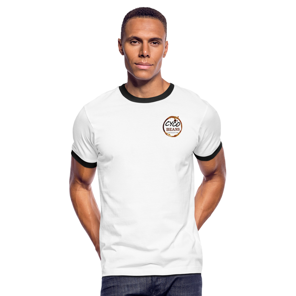 Men's Ringer T-Shirt - white/black