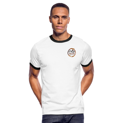 Men's Ringer T-Shirt - white/black